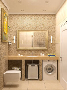 Фото № 5: Дизайн-проект двухкомнатной квартиры 55.0  м² Стиль Контемпорари для ЖК Московский