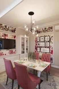 Фото № 1: Дизайн-проект кухни-гостиной 24.37  м² Стиль Фьюжн для ЖК Московский