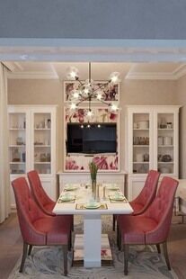 Фото № 3: Дизайн-проект кухни-гостиной 24.37  м² Стиль Фьюжн для ЖК Московский