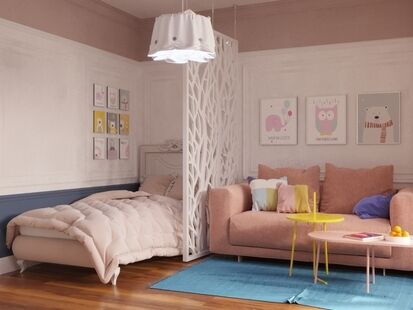 Фото № 6: Дизайн-проект двухкомнатной квартиры 56.8  м² Стиль Современная классика для ЖК Московский