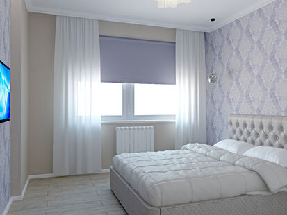 Фото № 5: Дизайн-проект трехкомнатной квартиры 68.1  м² Стиль Классика для ЖК Московский