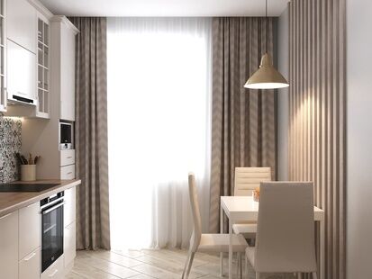 Фото № 6: Дизайн-проект однокомнатной квартиры 37.47  м² Стиль Модернизм для ЖК Московский