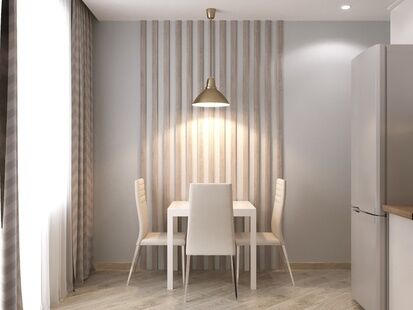 Фото № 4: Дизайн-проект однокомнатной квартиры 37.47  м² Стиль Модернизм для ЖК Московский