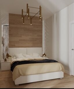 Фото № 2: Дизайн-проект однокомнатной квартиры 50.77  м² Стиль Модернизм для ЖК Московский