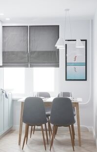 Фото № 6: Дизайн-проект двухкомнатной квартиры 45.81  м² Скандинавский стиль для ЖК Московский