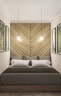 Фото № 5: Дизайн-проект двухкомнатной квартиры 45.81  м² Скандинавский стиль для ЖК Московский