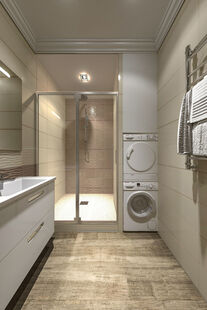 Фото № 2: Дизайн-проект двухкомнатной квартиры 68.28  м² Стиль Фьюжн для ЖК Московский