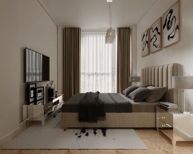 Фото № 1: Дизайн-проект трехкомнатной квартиры 63.4  м² Стиль Модернизм для ЖК Московский