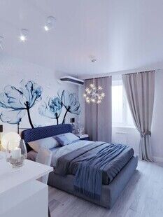 Фото № 3: Дизайн-проект двухкомнатной квартиры 60.45  м² Стиль Модернизм для ЖК Московский