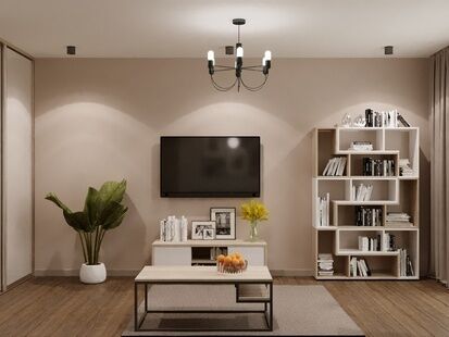 Фото № 2: Дизайн-проект однокомнатной квартиры 35.2  м² Стиль Скандинавский для ЖК Московский