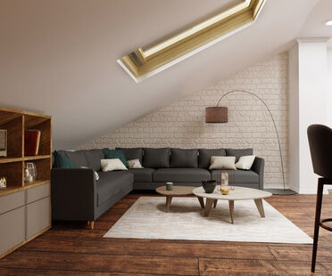 Фото № 3: Дизайн-проект студии 71.9  м² Стиль Фьюжн для ЖК Московский