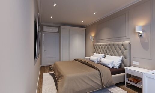 Фото № 3: Дизайн-проект двухкомнатной квартиры 65.5  м² Стиль Современная классика для ЖК Московский