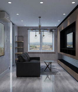 Фото № 4: Дизайн-проект двухкомнатной квартиры 70.8  м² Стиль Фьюжн для ЖК Московский