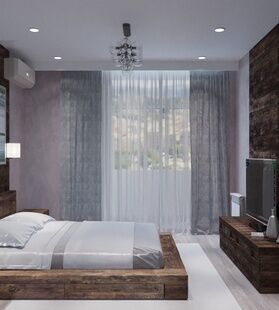 Фото № 3: Дизайн-проект двухкомнатной квартиры 70.8  м² Стиль Фьюжн для ЖК Московский