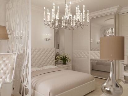 Фото № 4: Дизайн-проект двухкомнатной квартиры 54.65  м² Стиль Классика для ЖК Московский