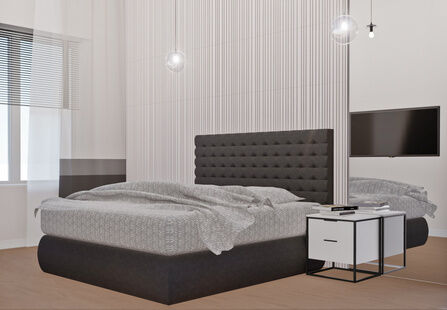 Фото № 3: Дизайн-проект двухкомнатной квартиры 82.1  м² Стиль Фьюжн для ЖК Московский