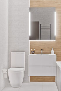 Фото № 4: Дизайн-проект двухкомнатной квартиры 82.1  м² Стиль Фьюжн для ЖК Московский