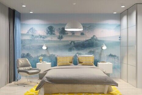 Фото № 1: Дизайн-проект двухкомнатной квартиры 45.0  м² Стиль Эклектика для ЖК Московский