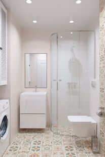 Фото № 2: Дизайн-проект двухкомнатной квартиры 45.0  м² Стиль Эклектика для ЖК Московский