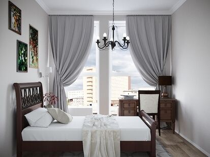 Фото № 2: Дизайн-проект двухкомнатной квартиры 45.0  м² Стиль Современная классика для ЖК Московский