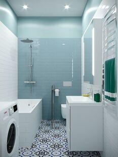 Фото № 3: Дизайн-проект двухкомнатной квартиры 45.0  м² Стиль Современная классика для ЖК Московский