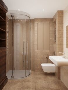 Фото № 2: Дизайн-проект однокомнатной квартиры 34.7  м² Стиль Лофт для ЖК Московский