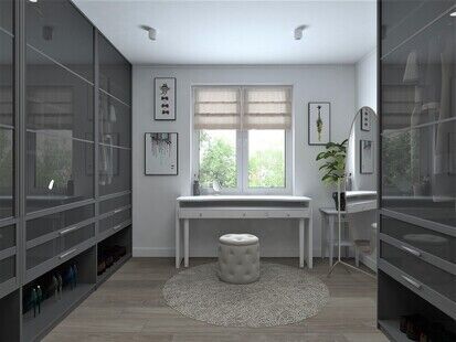 Фото № 4: Дизайн-проект двухкомнатной квартиры 64.47  м² Стиль Минимализм для ЖК Московский