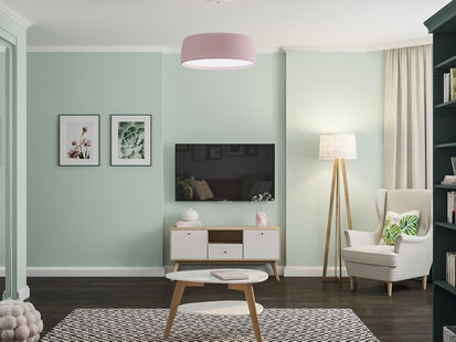 Фото № 3: Дизайн-проект детской 22.65  м² Скандинавский стиль для ЖК Московский