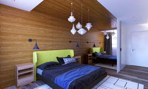 Фото № 3: Дизайн-проект трехкомнатной квартиры 113.34  м² Стиль Модернизм для ЖК Московский