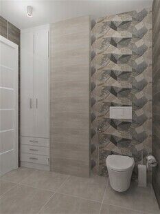 Фото № 4: Дизайн-проект двухкомнатной квартиры 65.6  м² Стиль Модернизм для ЖК Московский