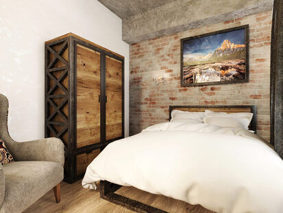 Фото № 4: Дизайн-проект трехкомнатной квартиры 71.0  м² Скандинавский стиль выполнен для ЖК Московский