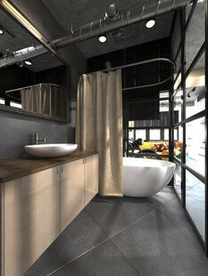 Фото № 5: Дизайн-проект трехкомнатной квартиры 71.0  м² Скандинавский стиль выполнен для ЖК Московский