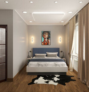 Фото № 1: Дизайн-проект трехкомнатной квартиры 65.0  м² стиль Минимализм для ЖК Московский