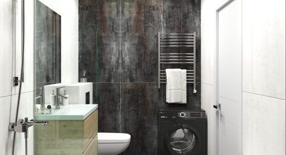 ЖК "Тесла Парк": готовый дизайн проект в стиле "Лофт". Площадь 36.8 м² - фото №3