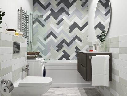 Фото № 2: Дизайн-проект квартиры-студии 29.5  м² Скандинавский стиль для ЖК Тесла Парк