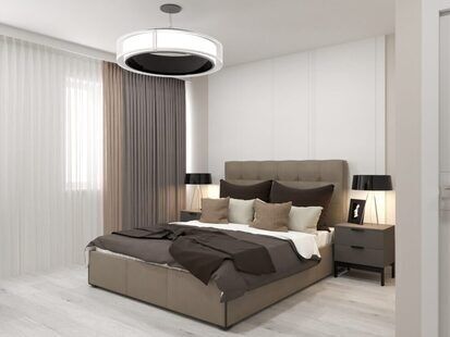 Фото № 3: Дизайн-проект евро двухкомнатной квартиры 56.34  м² стиль Модернизм для ЖК Тесла Парк