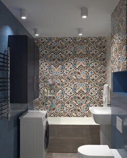 Фото № 2: Дизайн-проект квартиры-студии 26.6  м² стиль Современный для ЖК Тесла Парк