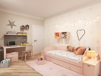 Фото № 3: Дизайн-проект трехкомнатной квартиры 98.8  м² стиль Современный для ЖК Стрижи Сити