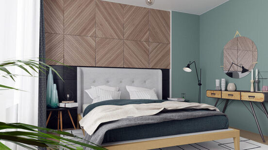 Фото № 1: Дизайн-проект евро двухкомнатной квартиры 47.8  м² стиль Модернизм для ЖК Первый ключ