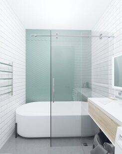 Фото № 4: Дизайн-проект евро двухкомнатной квартиры 47.8  м² стиль Модернизм для ЖК Первый ключ