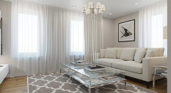 ЖК "Первый ключ": готовый дизайн проект в стиле "Современный". Площадь 55.5 м² - фото №1