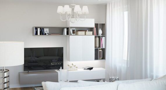 ЖК "Первый ключ": готовый дизайн проект в стиле "Современный". Площадь 55.5 м² - фото №4