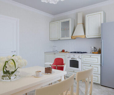 Фото № 1: Дизайн-проект однокомнатной квартиры 39.4  м² стиль Современная классика для ЖК Первый ключ