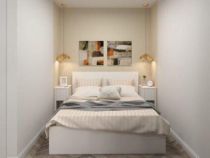 Фото № 5: Дизайн-проект однокомнатной квартиры 39.4  м² стиль Модернизм для ЖК Новаторов