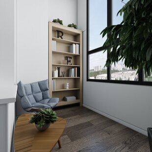 Фото № 5: Дизайн-проект трехкомнатной квартиры 81.9  м² стиль Современный для ЖК Ёлки