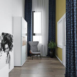 Фото № 4: Дизайн-проект трехкомнатной квартиры 81.9  м² стиль Современный для ЖК Ёлки