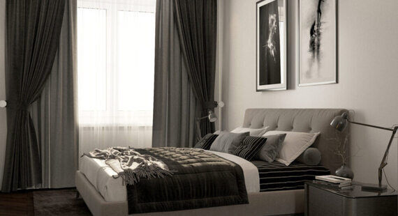 ЖК "Новаторов": готовый дизайн проект в стиле "Модернизм". Площадь 58.71 м² - фото №1