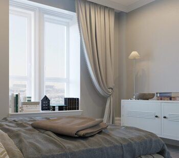 Фото № 4: Дизайн-проект однокомнатной квартиры 49.8  м² стиль Контемпорари для ЖК Фрегат-2