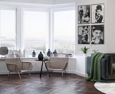 Фото № 5: Дизайн-проект однокомнатной квартиры 44.4  м² стиль Модернизм для ЖК Фрегат-2