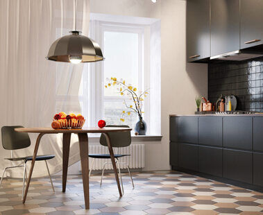 Фото № 2: Дизайн-проект однокомнатной квартиры 44.4  м² стиль Модернизм для ЖК Фрегат-2